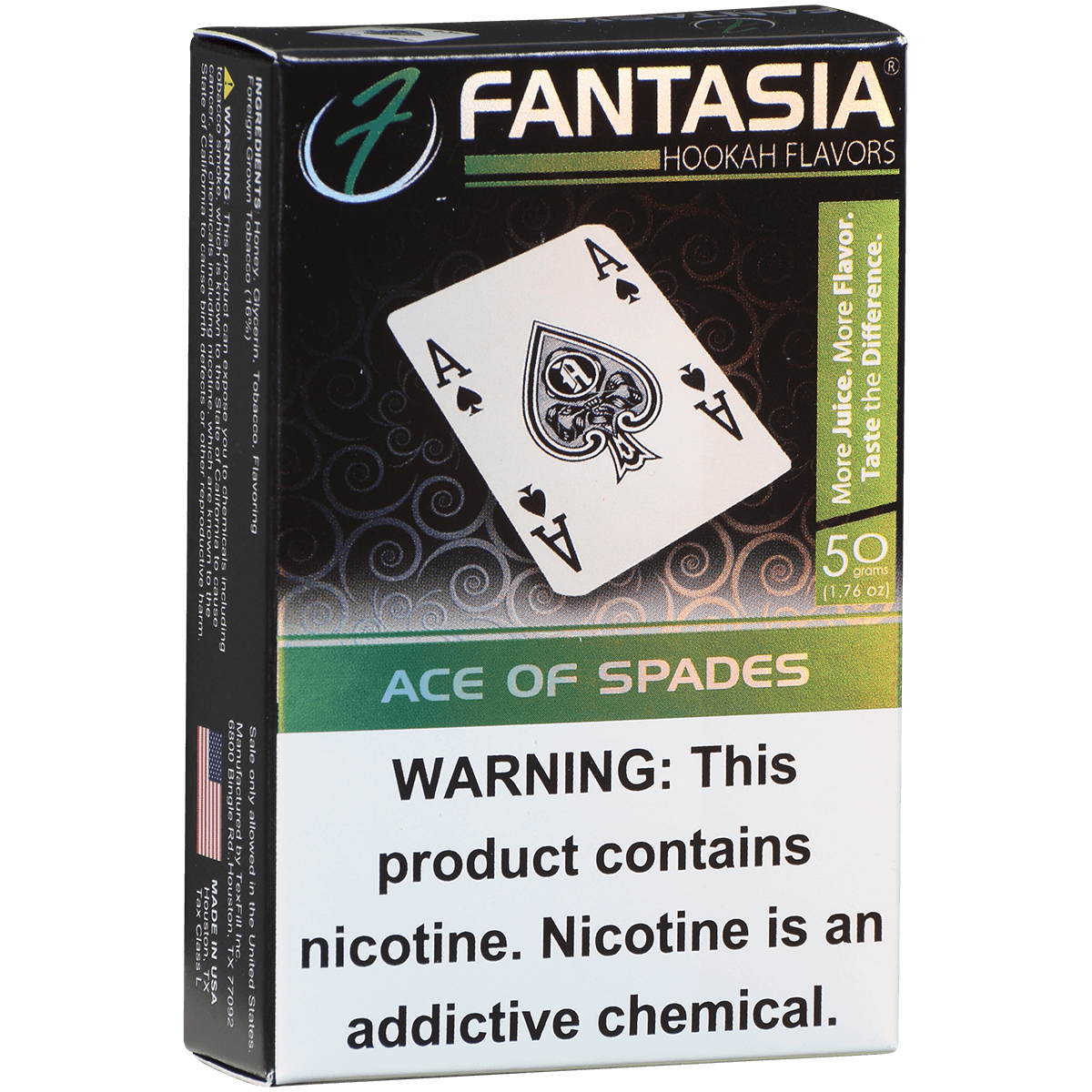 Hookah Tobacco Fantasia Ace Of Spades 50G 10 Ct. Carton