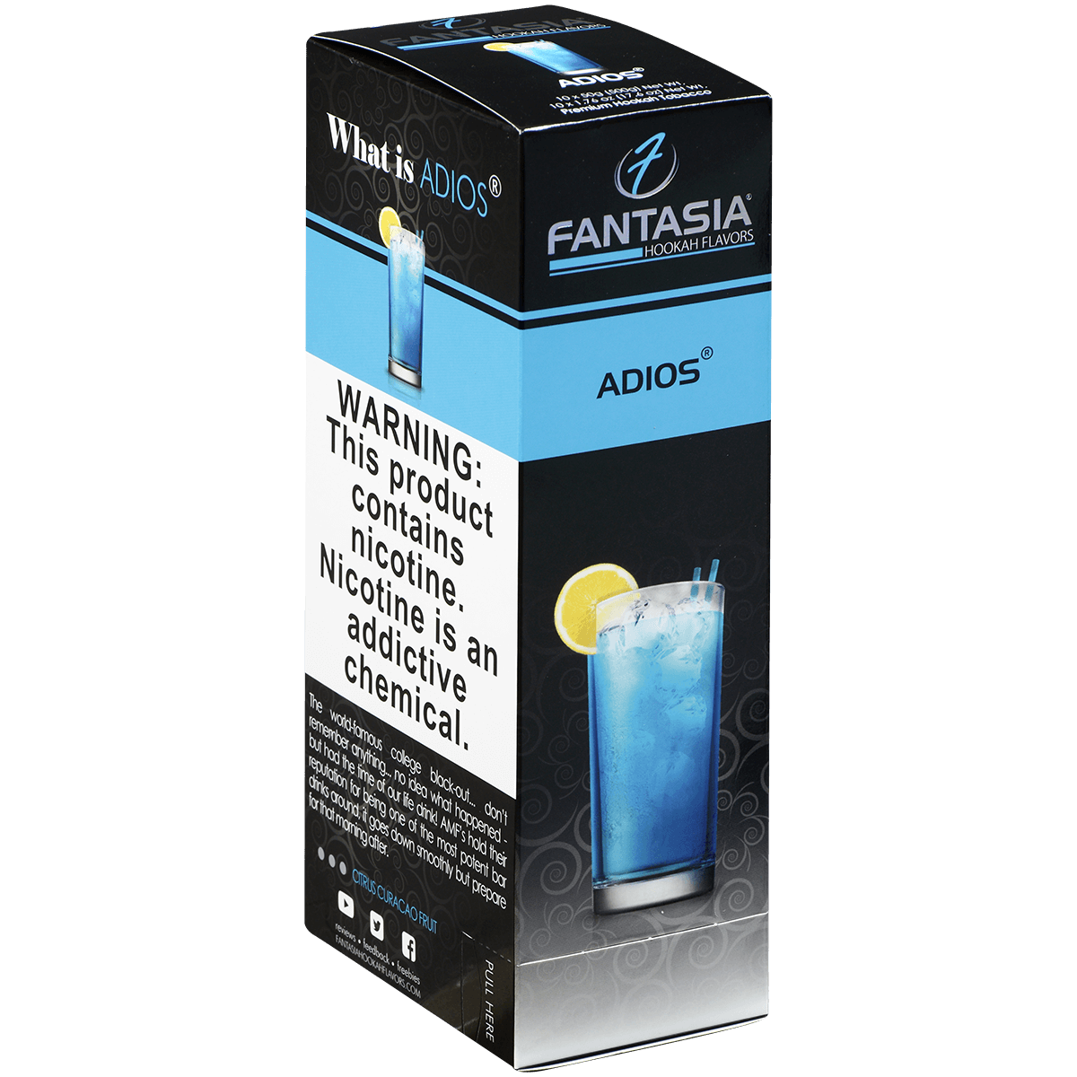 Hookah Tobacco Fantasia Adios 50G 10 Ct. Carton