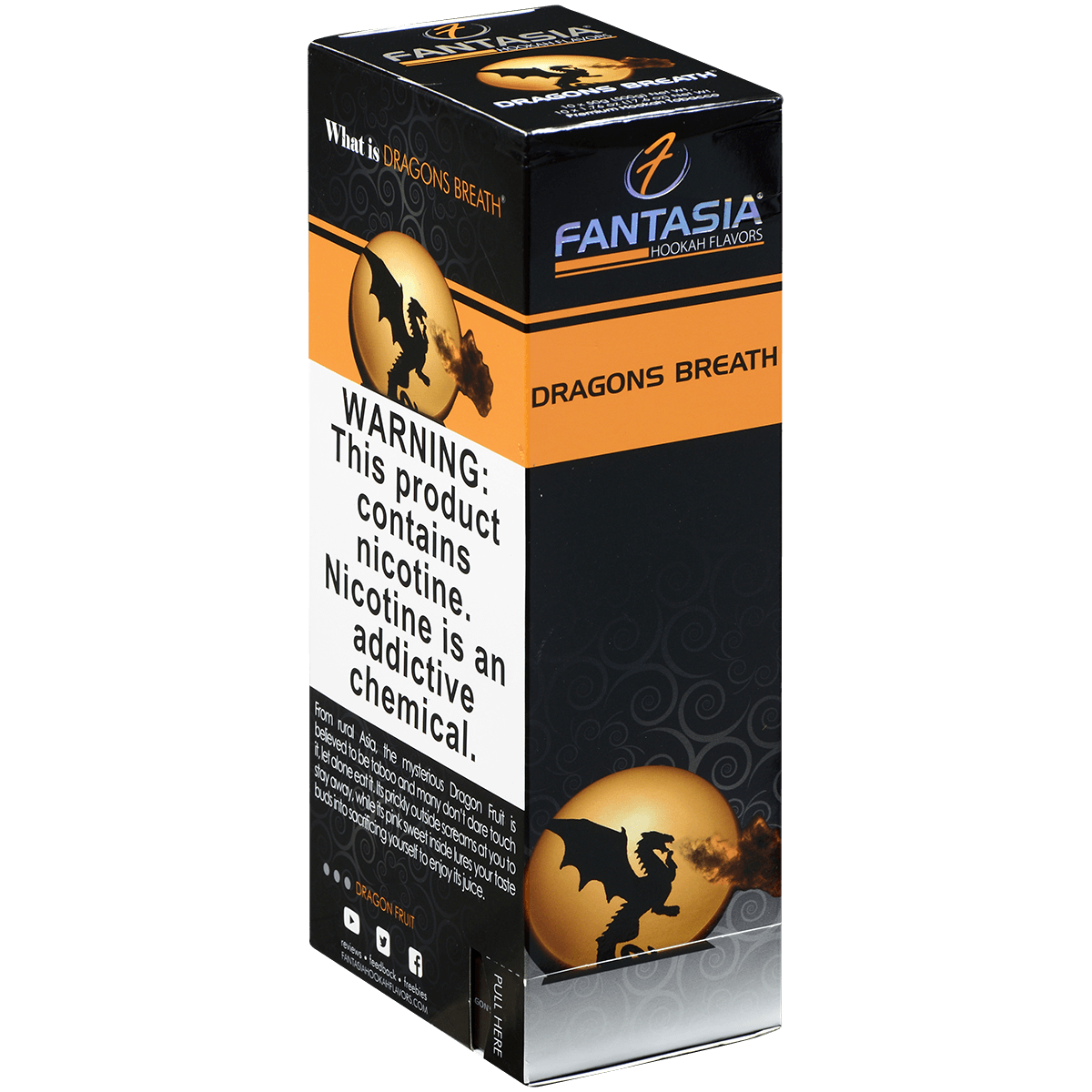 Hookah Tobacco Fantasia Dragon'S Breath 50G 10 Ct. Carton