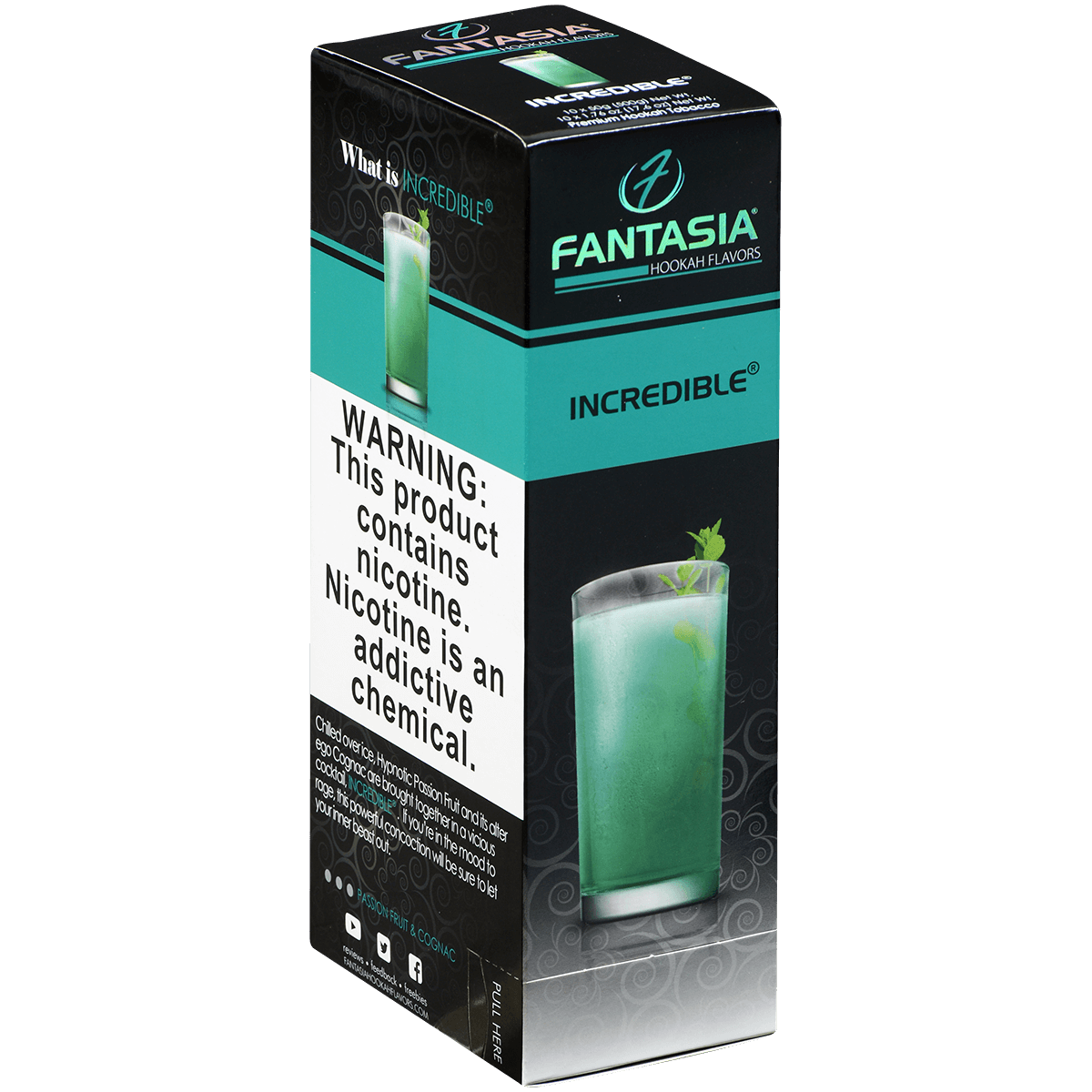 Hookah Tobacco Fantasia Incredible 50G 10 Ct. Carton