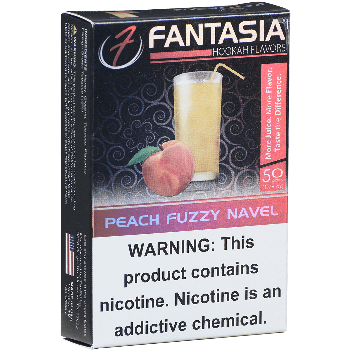 Hookah Tobacco Fantasia Peach Fuzzy Navel 50G 10 Ct. Carton
