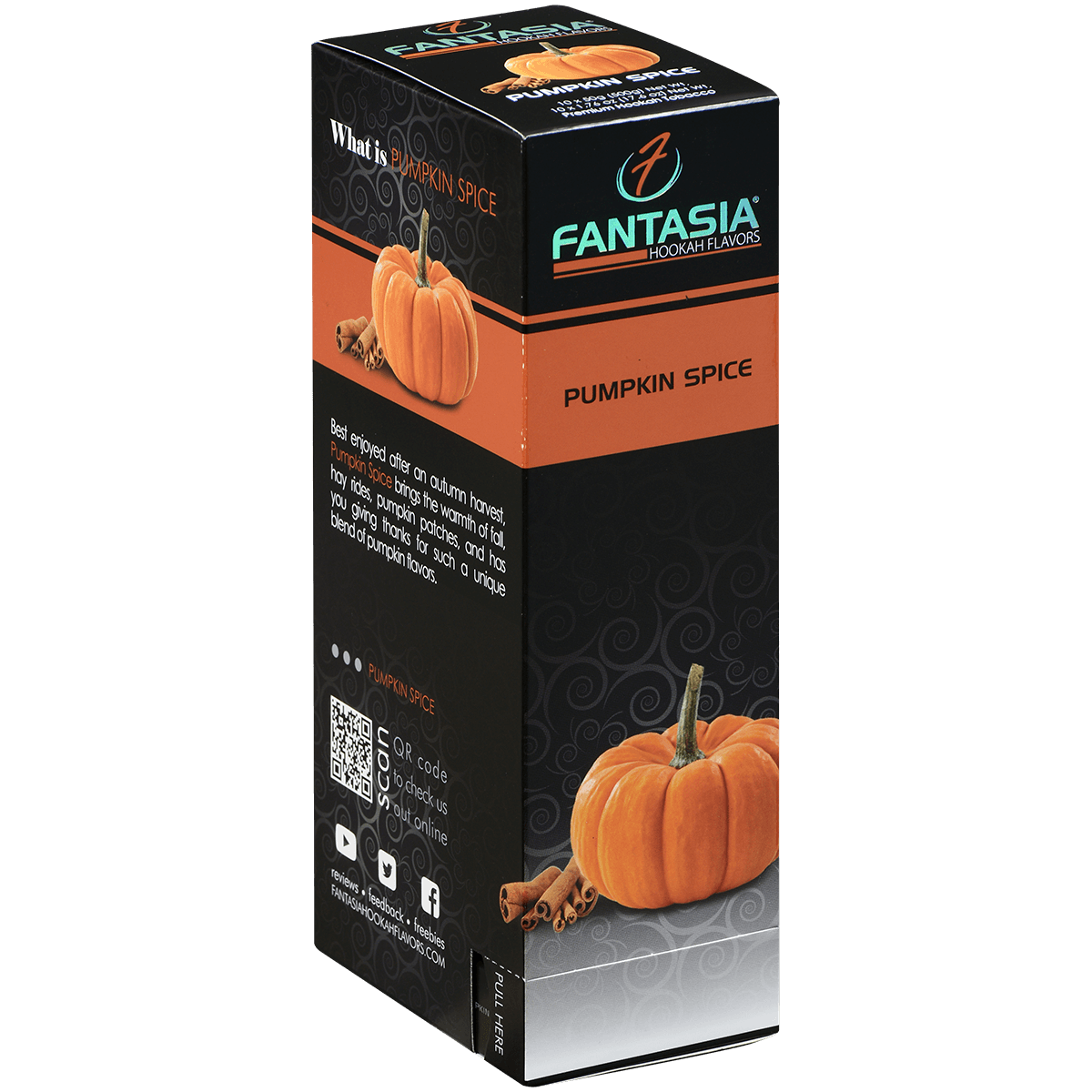 Hookah Tobacco Fantasia Pumpkin Spice 50G 10 Ct. Carton