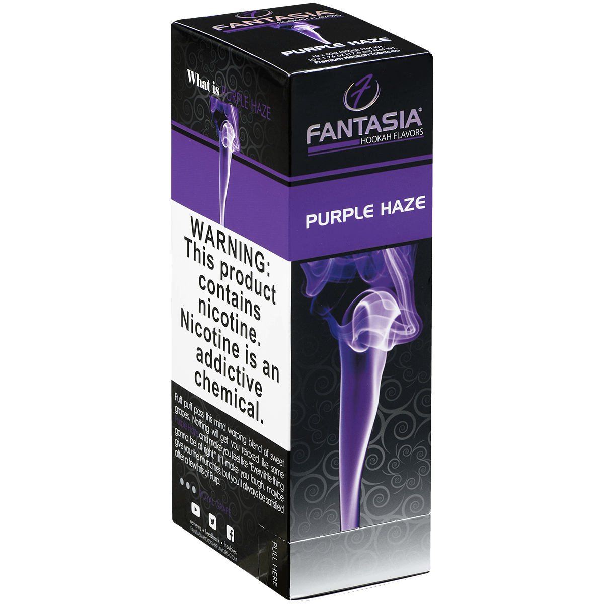 Hookah Tobacco Fantasia Purple Haze 50G 10 Ct. Carton