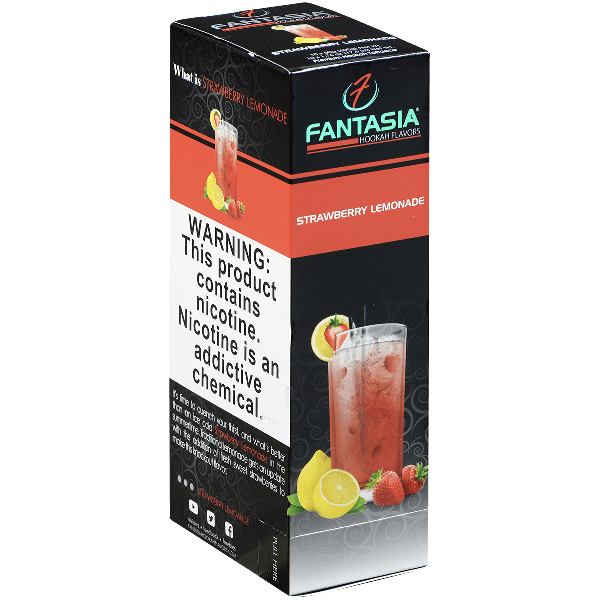 Hookah Tobacco Fantasia Strawberry Lemonade 50G 10 Ct. Carton