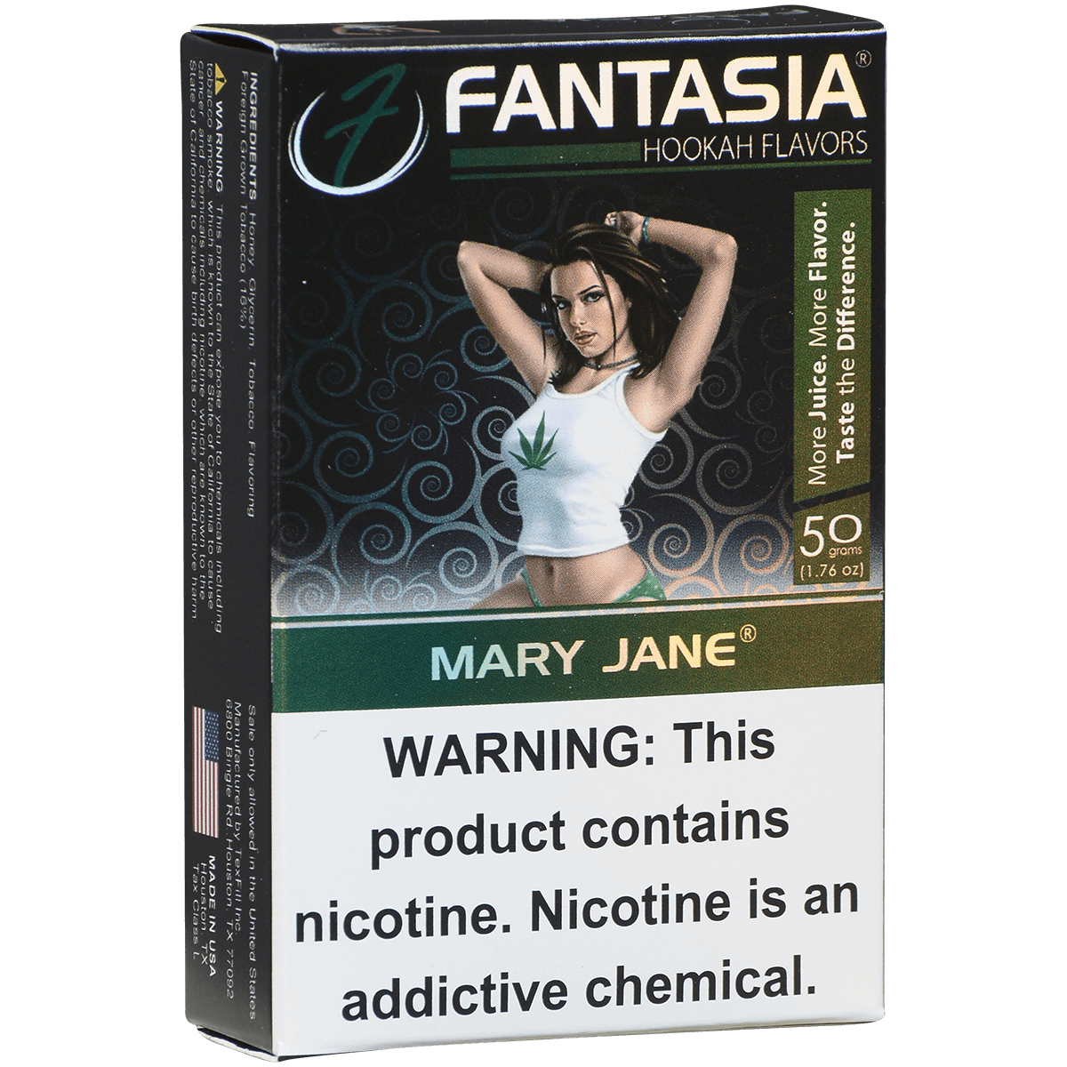 Hookah Tobacco Fantasia Mary Jane (Sweet Guava & Fruity Mix) 50G 10 Ct. Carton