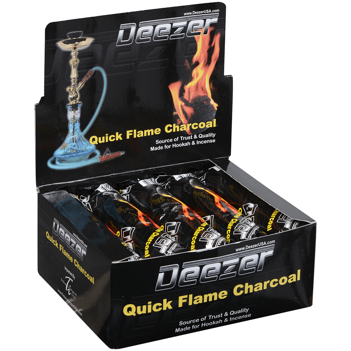 Hookah Charcoal Deezer Easy Light 33 Mm 10 10 Ct. Box
