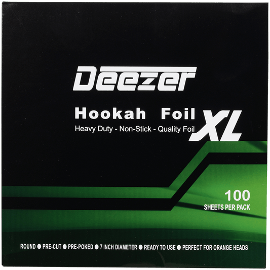Hookah Foil Deezer Round Pre-Cut Xl 100 Sheet Pack