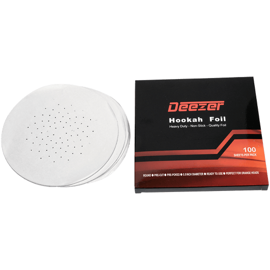 Hookah Foil Deezer Round Pre-Cut 5.50" 100 Sheet Pack