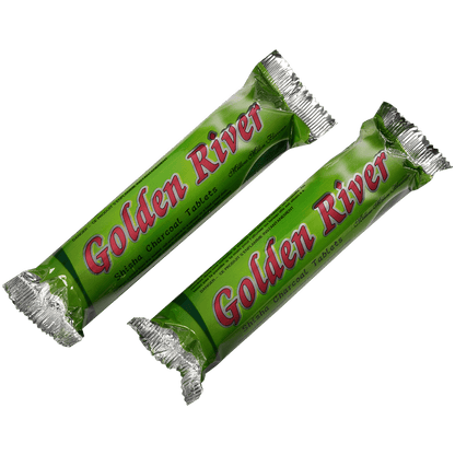 Hookah Charcoal Golden River Mellow Melon Scented 33 Mm 10 10Ct Foil Wrap Roll