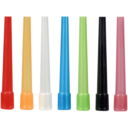 Hookah Mouth Tips Long Female Assorted Colors 50 Ct. Pack