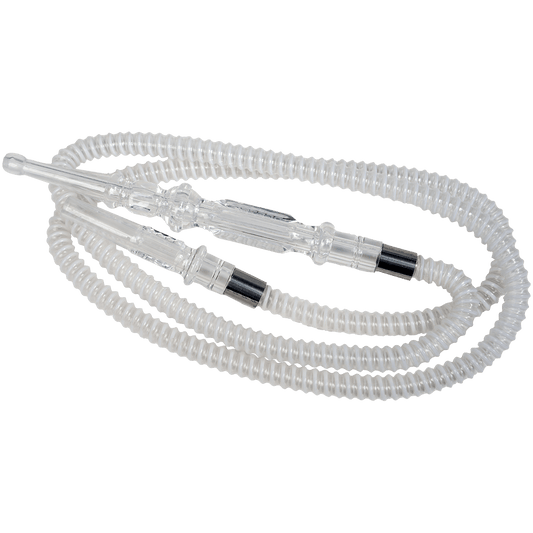 Hookah Hose Deezer Clear White Disposable Washable 75" In Length