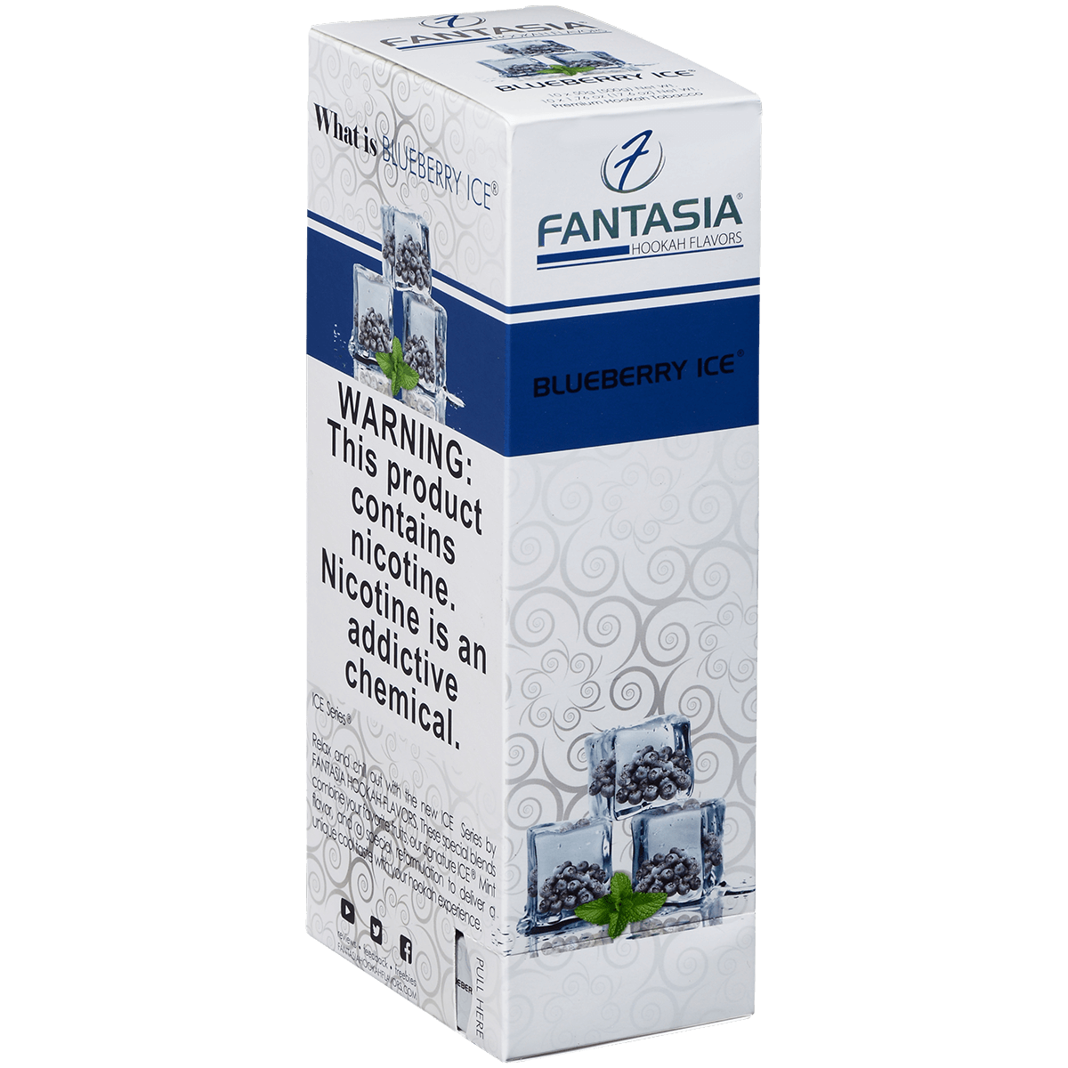 Hookah Tobacco Fantasia Blueberry Ice 50G 10Ct Carton