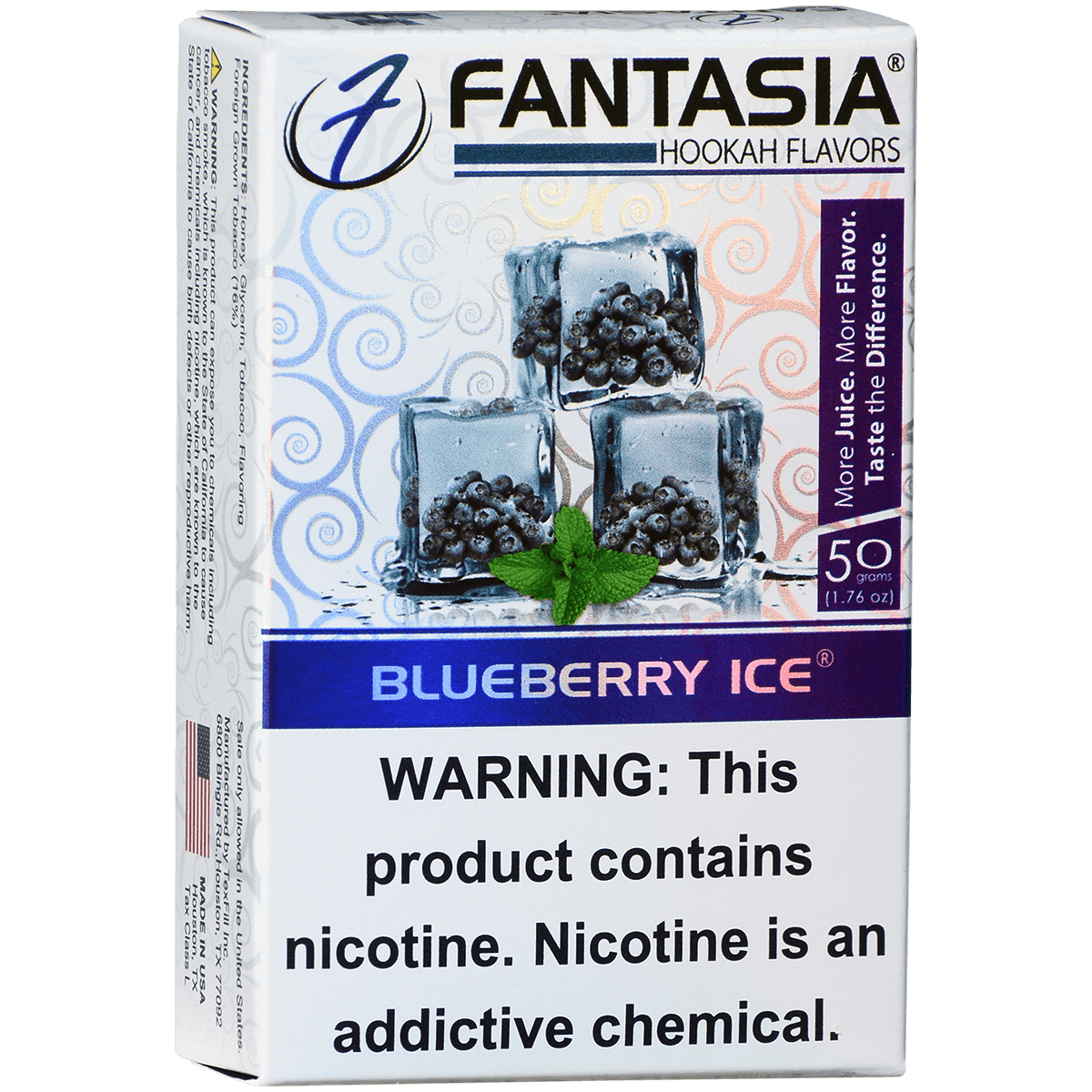 Hookah Tobacco Fantasia Blueberry Ice 50G 10Ct Carton
