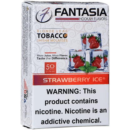 Hookah Tobacco Fantasia Strawberry Ice 50G 10Ct Carton