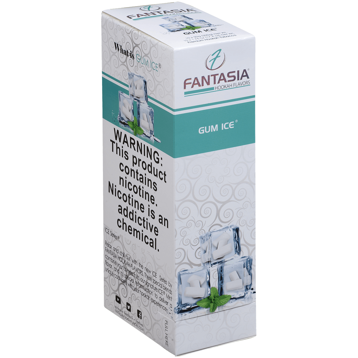 Hookah Tobacco Fantasia Gum Ice 50G 10 Ct. Carton