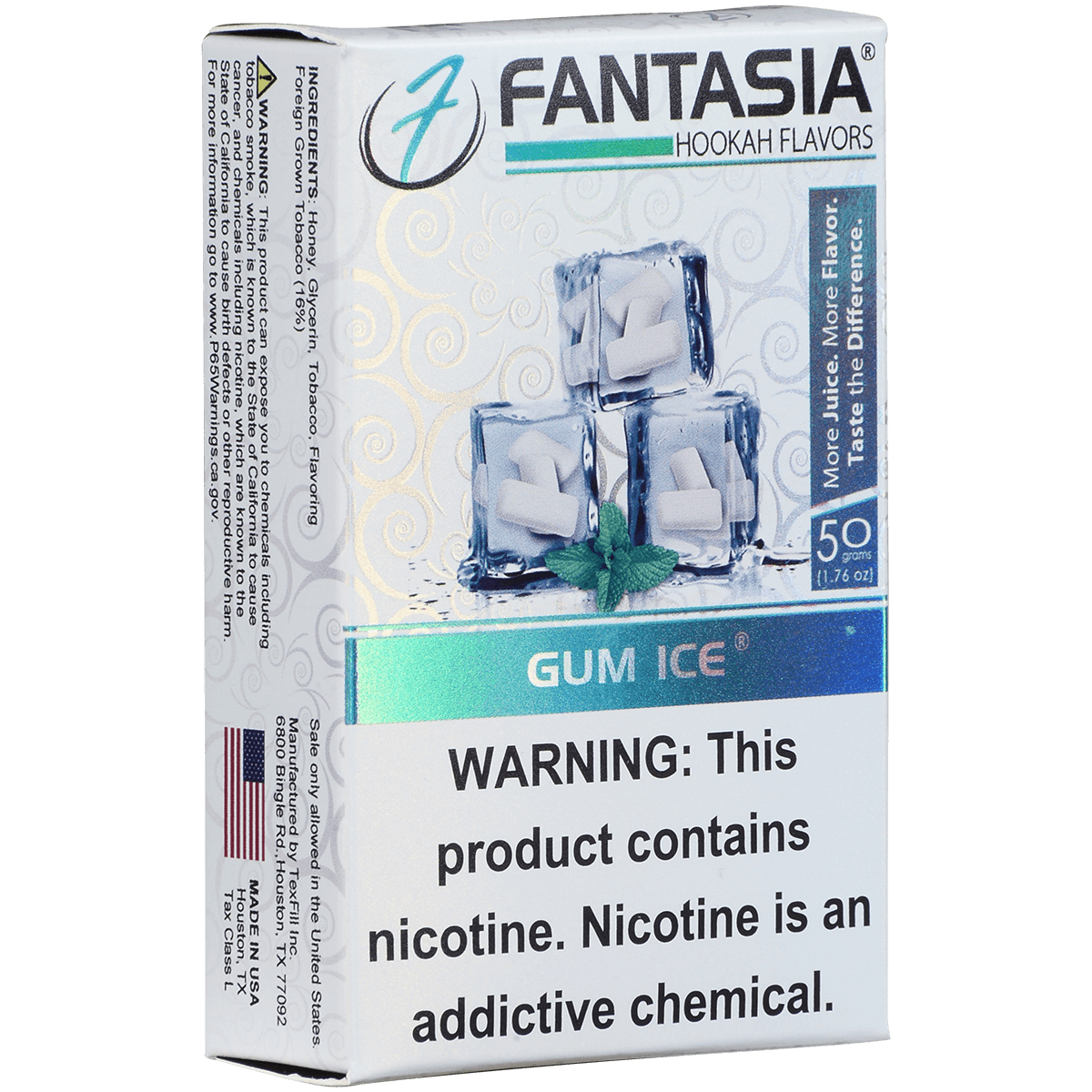 Hookah Tobacco Fantasia Gum Ice 50G 10 Ct. Carton