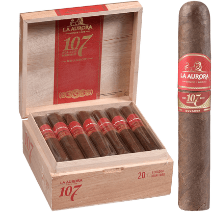 La Aurora 107 Ecuador Sun Grown Gran Toro 20Ct Box 6X58