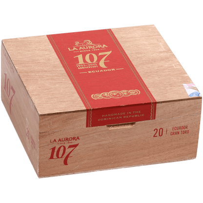 La Aurora 107 Ecuador Sun Grown Gran Toro 20Ct Box 6X58