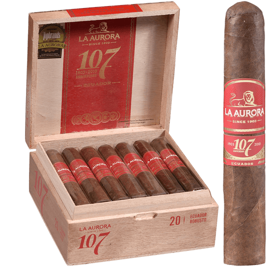 La Aurora 107 Ecuador Sun Grown Robousto 20Ct Box 5X50