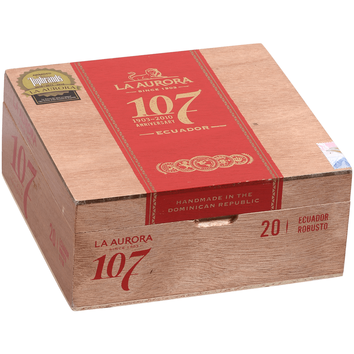 La Aurora 107 Ecuador Sun Grown Robousto 20Ct Box 5X50