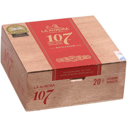 La Aurora 107 Ecuador Sun Grown Robousto 20Ct Box 5X50
