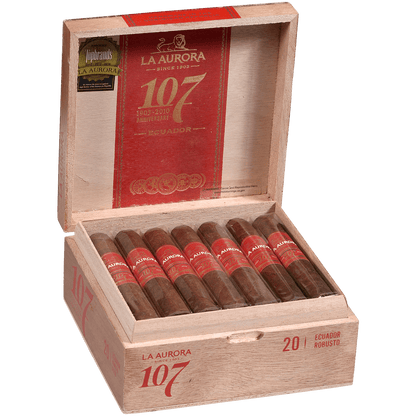 La Aurora 107 Ecuador Sun Grown Robousto 20Ct Box 5X50