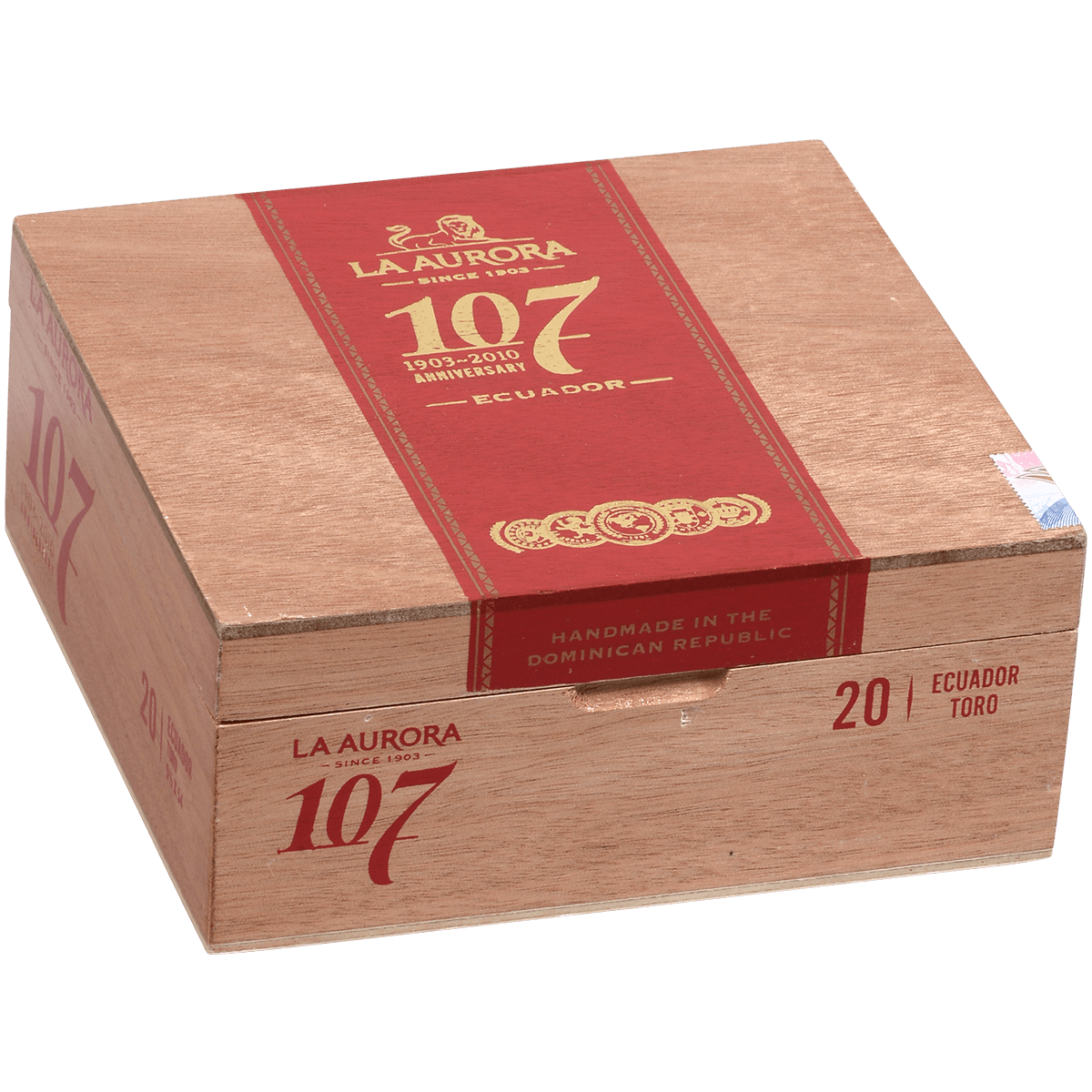 La Aurora 107 Ecuador  Sun Grown Toro 20Ct Box 5.5X54