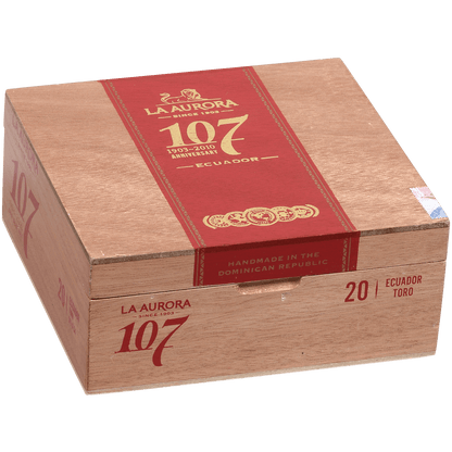 La Aurora 107 Ecuador  Sun Grown Toro 20Ct Box 5.5X54
