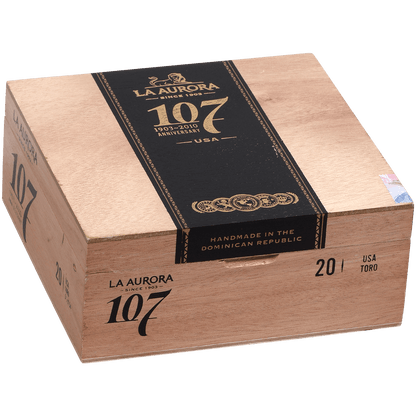 La Aurora 107 Usa Maduro Toro 20Ct Box 5.5X54