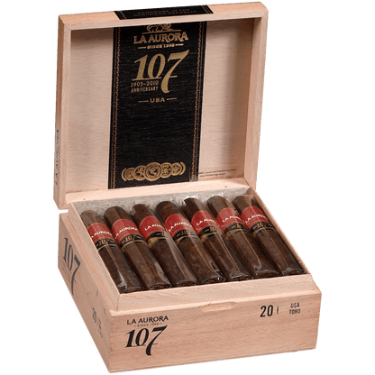 La Aurora 107 Usa Maduro Toro 20Ct Box 5.5X54