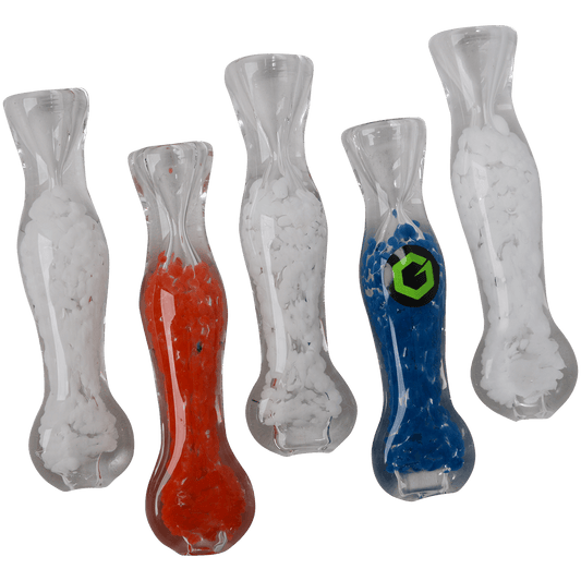 Pipes Greenhouse 3.5" Frit One Hitter Asst. Colors 5 Ct.