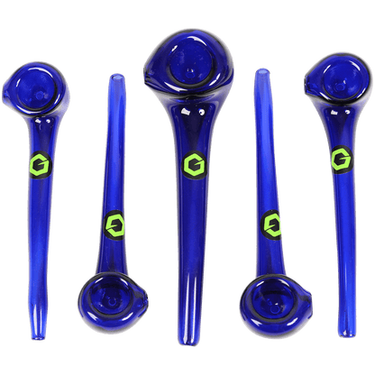 Pipes Greenhouse Super Mini 4" Sherlock Glass Pipe Asst. Colors 5 Ct.
