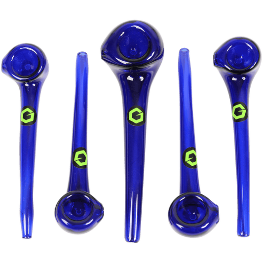Pipes Greenhouse Super Mini 4" Sherlock Glass Pipe Asst. Colors 5 Ct.