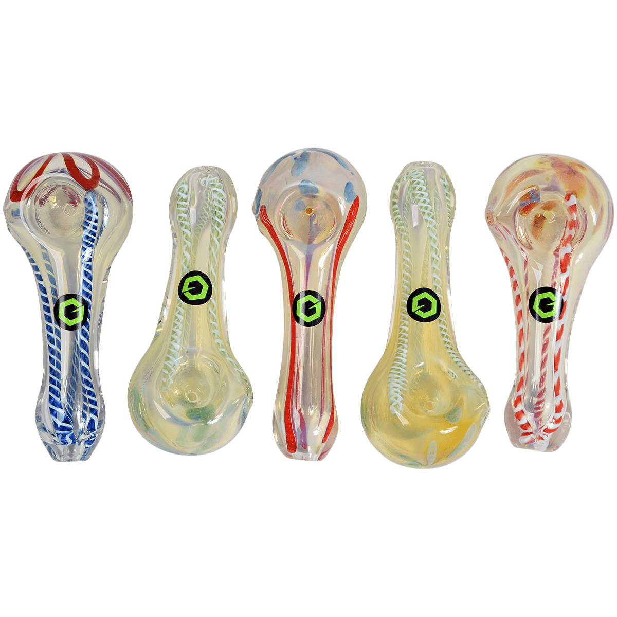 Pipes Greenhouse 3" Glass Pipe 5 Ct.