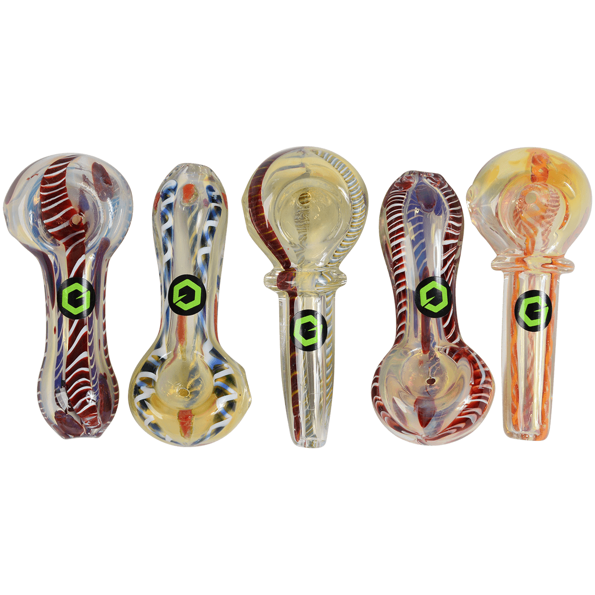Pipes Greenhouse 2.5" Glass Pipe 5 Ct.