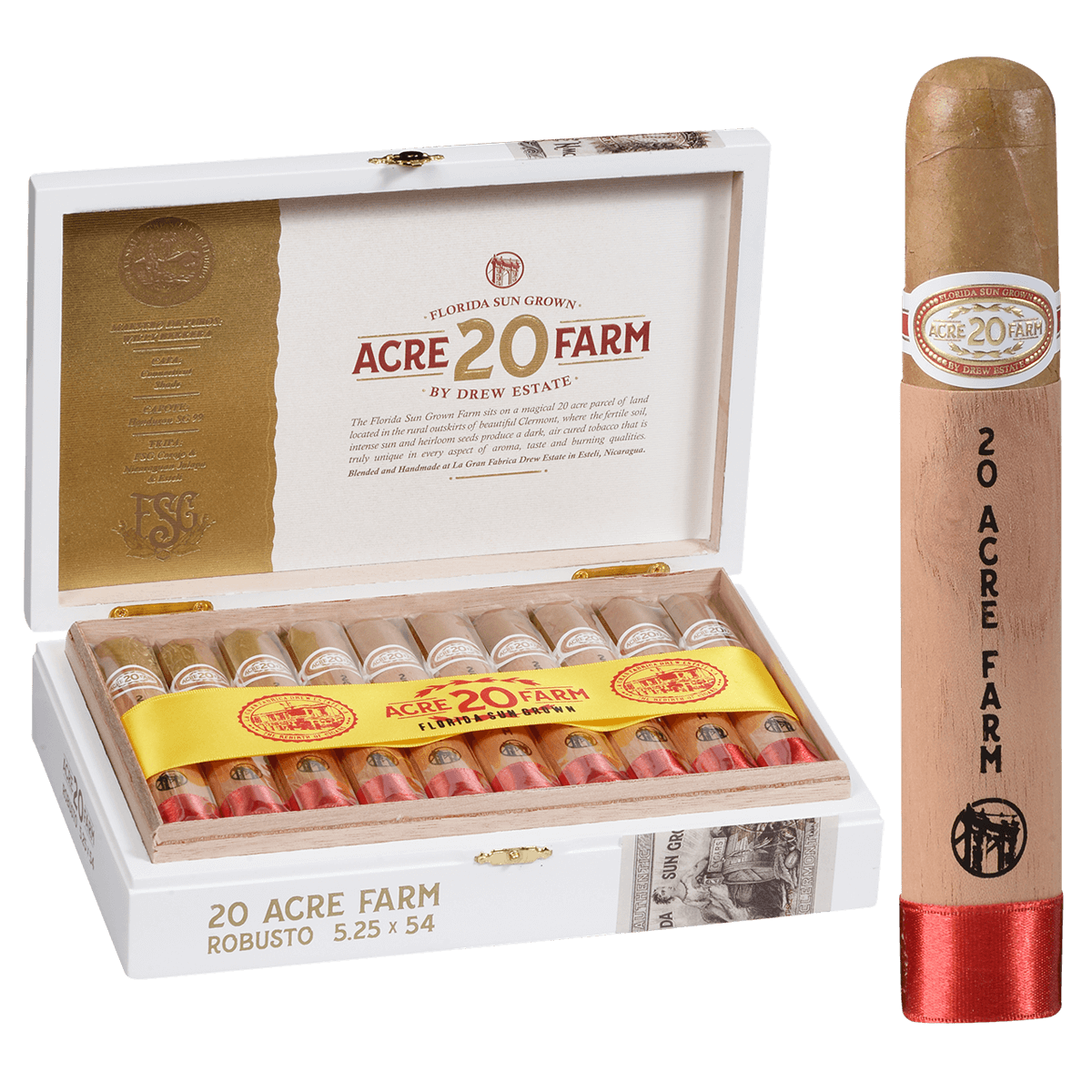20 Acre Farm Robusto 20 Ct. 5 1/4 X 54 Box