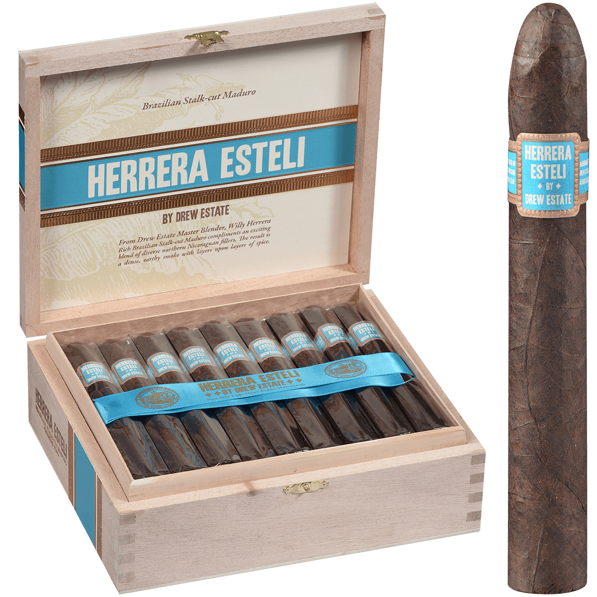 **HERRERA ESTELI BRAZILIAN MADURO PIRAMIDE FINO 25 CT. 6X52 BOX