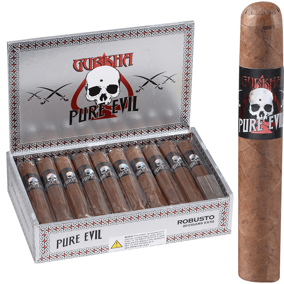 Gurkha Pure Evil Robusto 20 Ct. 5X52