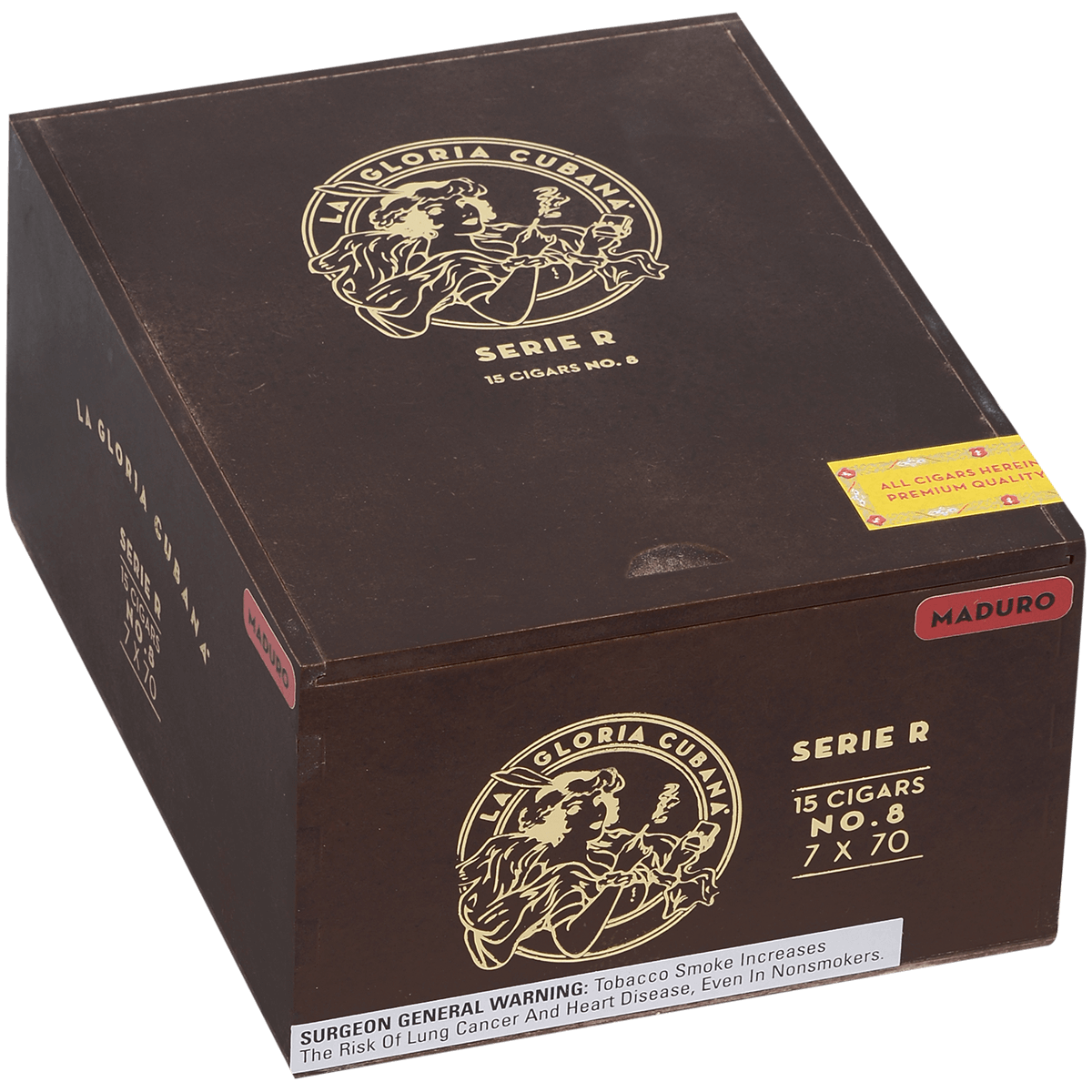 La Gloria Cubana Serie R No.8 Maduro 15 Ct. 7X70 Bx