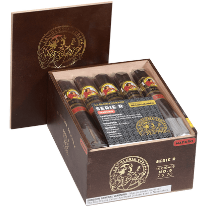 La Gloria Cubana Serie R No.8 Maduro 15 Ct. 7X70 Bx