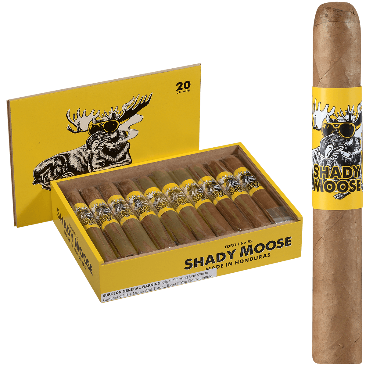 Chillin Moose Shady Moose Toro 20 Ct. 6X52 Bx