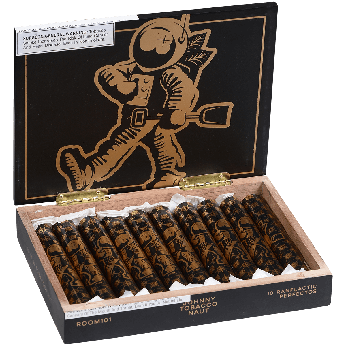 Room 101 Johnny Tobaconaut Perfecto 10 Ct. Box 6.00X56