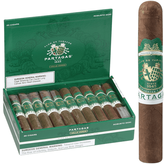 Partagas Valle Verde Robusto 20 Ct. 5 X 50 Bx