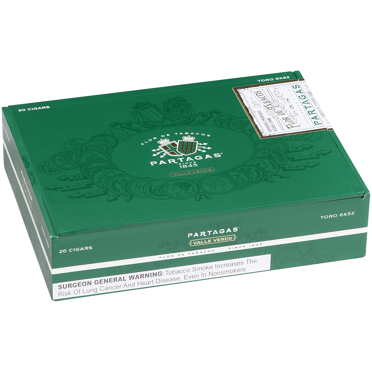 Partagas Valle Verde Toro 20 Ct. 6 X 52 Bx