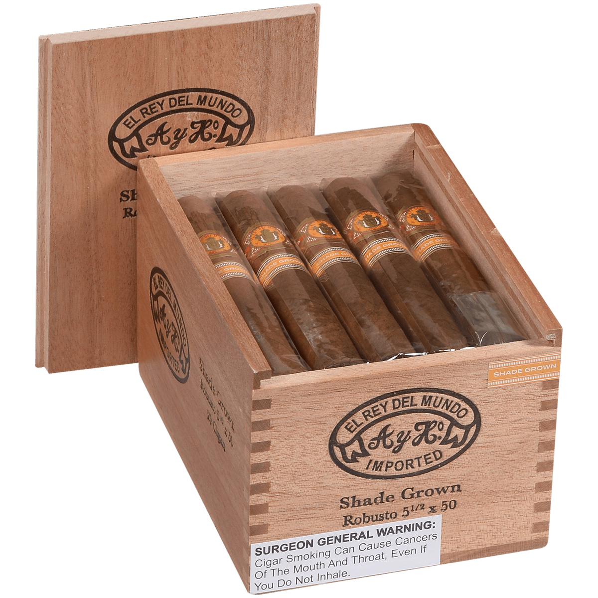 El Rey Del Mundo Shade Robusto 20 Ct. 5.5 X 50 Bx