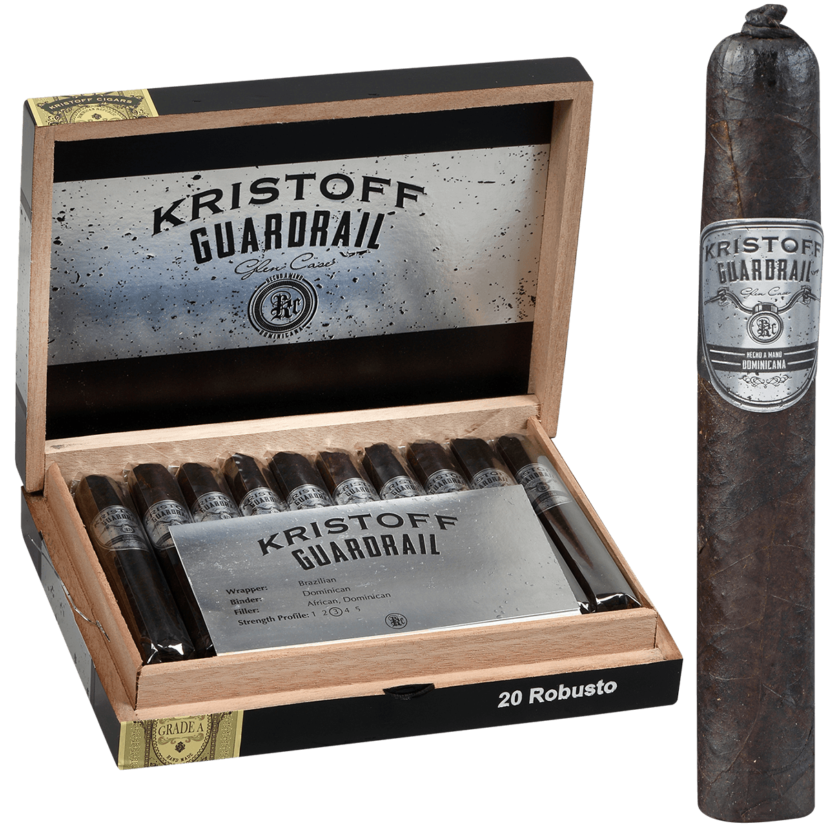 Kristoff Guardrail Robusto20 Ct. 5.5 X 54 Bx
