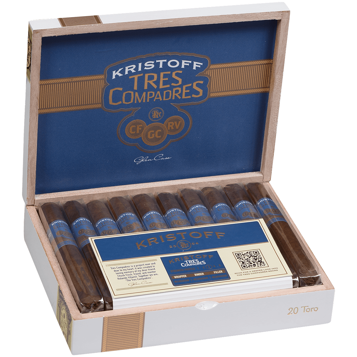 Kristoff Tres Compadres Toro 20 Ct 6.25 X 54 Bx