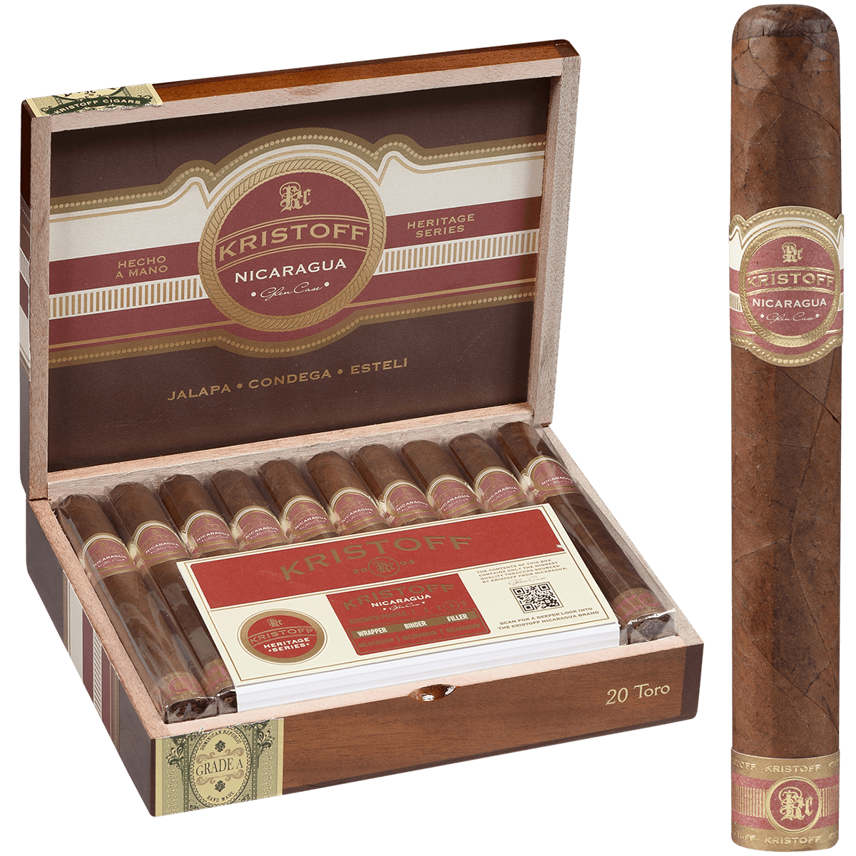 Kristoff Nicaragua Toro 20 C T. 6.25 X 54 Bx