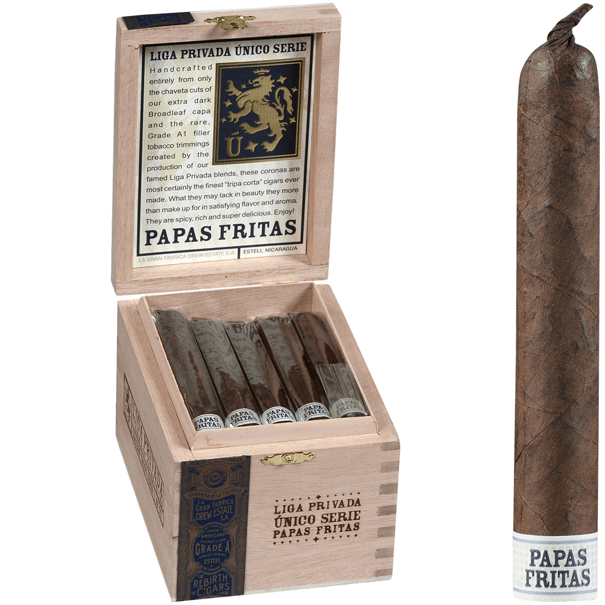 Liga Privada Unico Papas Fritas 25 Ct. 4 1 2 X 43 Bx