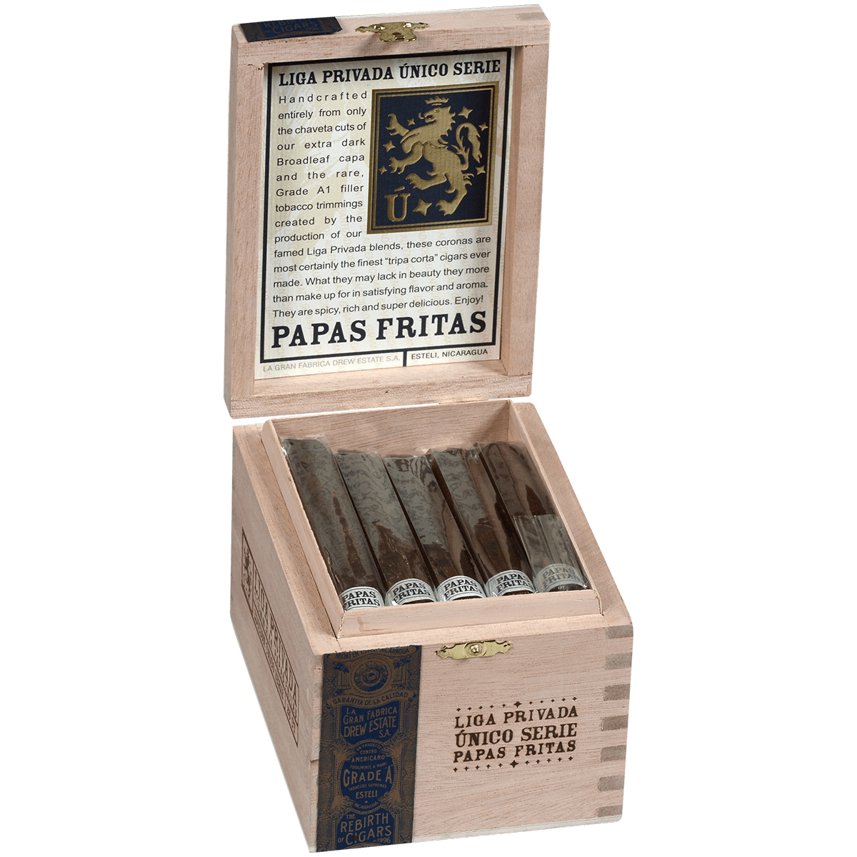 Liga Privada Unico Papas Fritas 25 Ct. 4 1 2 X 43 Bx